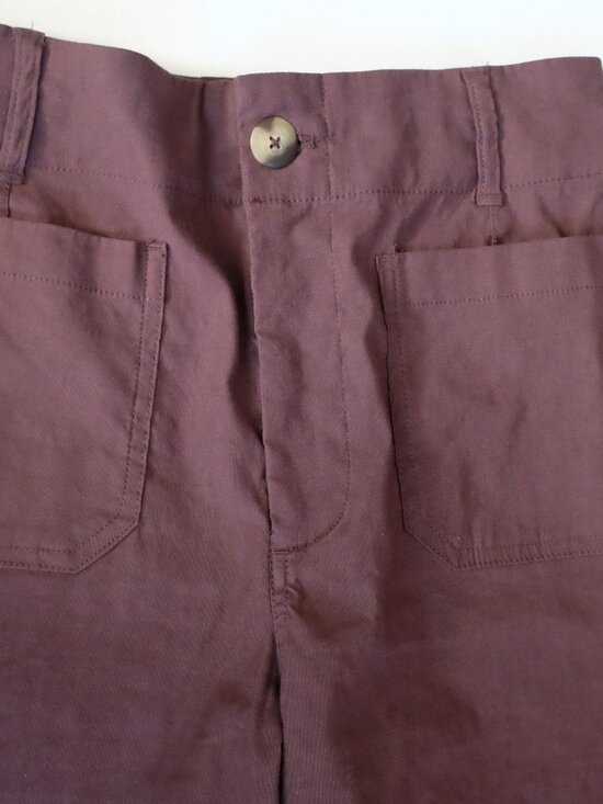 NEW Anthropologie Colette Crop Wide-Leg Pants Maeve 28 Chocolate Brown - Picture 4 of 7